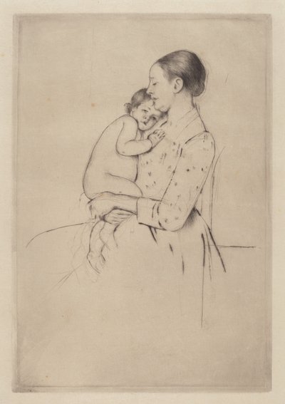 Hiljaisuus, c. 1891. tekijältä Mary Cassatt
