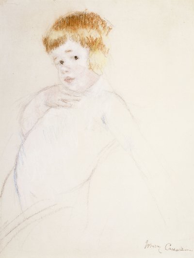 Study for the Baby for The Caress, n. 1902 tekijältä Mary Cassatt