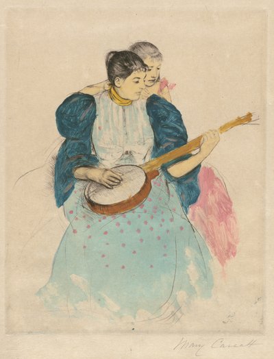Banjo-oppitunti tekijältä Mary Cassatt