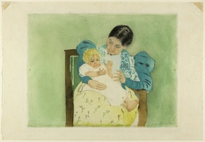 Paljasjalkainen lapsi tekijältä Mary Cassatt