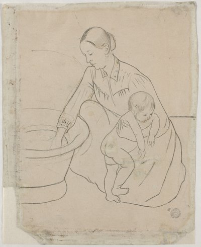 The Bath [versio] tekijältä Mary Cassatt