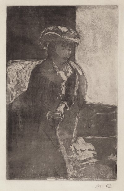 Sohvan kulma nro 3, c. 1879. tekijältä Mary Cassatt