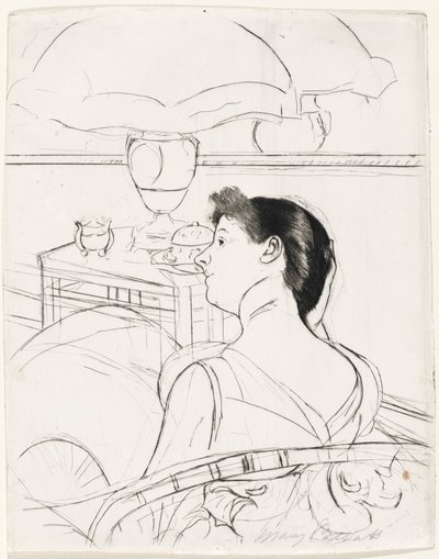 Lamppu, 1890-1891. tekijältä Mary Cassatt