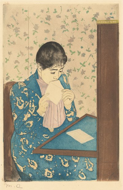 Kirje, 1890-1891. tekijältä Mary Cassatt
