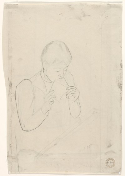 The Letter verso, 1890-1891. tekijältä Mary Cassatt