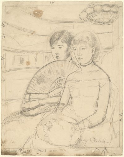 The Loge [recto], 1882. tekijältä Mary Cassatt