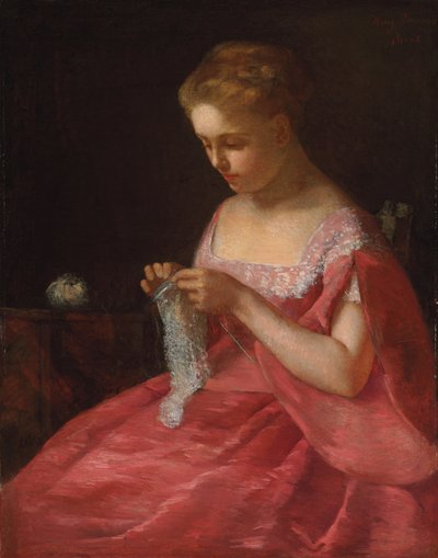 Nuori morsian, n. 1866-67 tekijältä Mary Cassatt