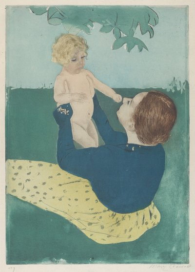 Hevoskastanjapuun alla, 1896-1897. tekijältä Mary Cassatt