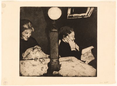 Lampun alla tekijältä Mary Cassatt