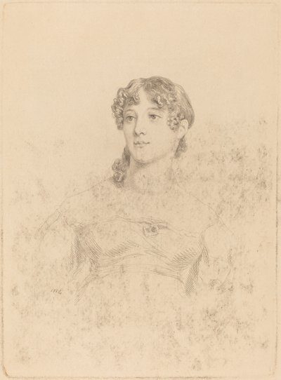 Lady Maria Hooker Neiti Turnerin ollessa seitsemäntoista tekijältä Mary Dawson Turner, after Thomas Phillips