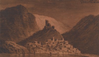Tournon vastapäätä Teintiä Rhône-joella tekijältä Mary Harcourt