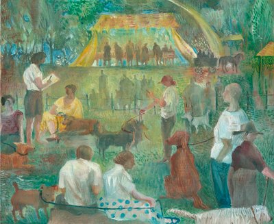 Koiranäyttely, Wadebridge, 2012 (öljy aluksella) tekijältä Mary Kuper