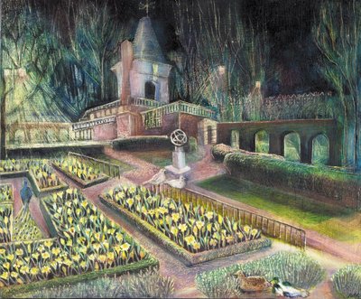 Flower Garden, Holland park, 2002 (öljy bardille) tekijältä Mary Kuper