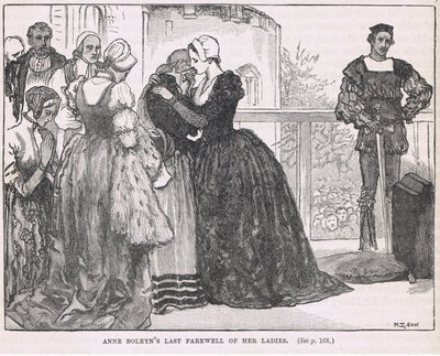 Anne Boleynin viimeiset jäähyväiset naisilleen tekijältä Mary L. Gow
