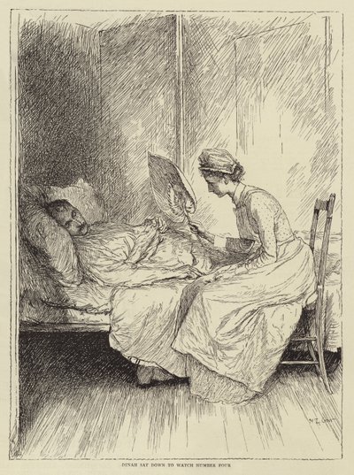 Honnor Mortenin kuvitus teokseen The Story of a Nurse, Honnor Morten. tekijältä Mary L. Gow