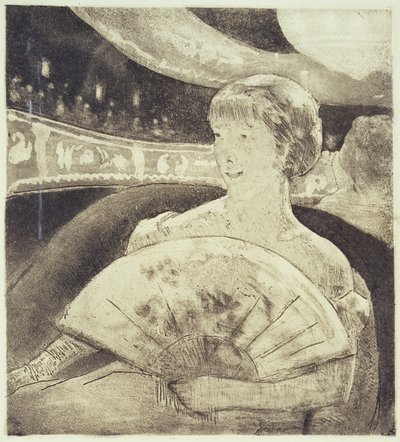 Oopperassa (akvatintta-etsaus) tekijältä Mary Stevenson Cassatt
