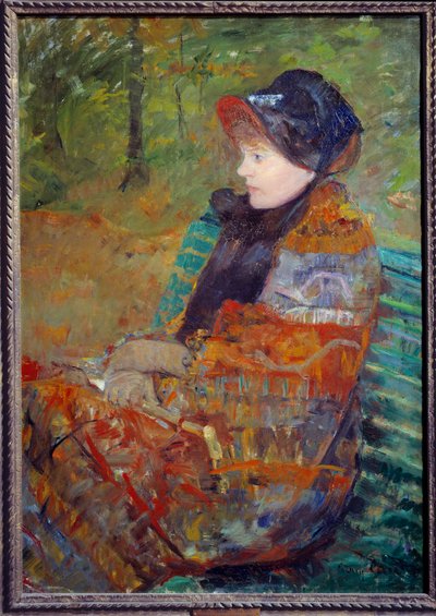Portrait of Mademoiselle C Lydia Cassatt, taiteilijan sisar. kirjoittanut Mary Cassatt (1844-1926) 1880 tekijältä Mary Stevenson Cassatt