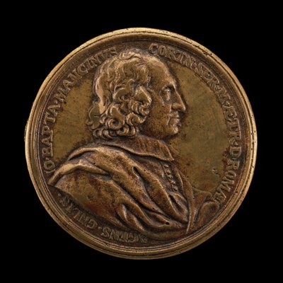 Giovanni Battista Mancini, kuollut 1694, Toscanan kenraaliagentti Roomassa [kannepuoli], 1680. tekijältä Massimiliano Soldani
