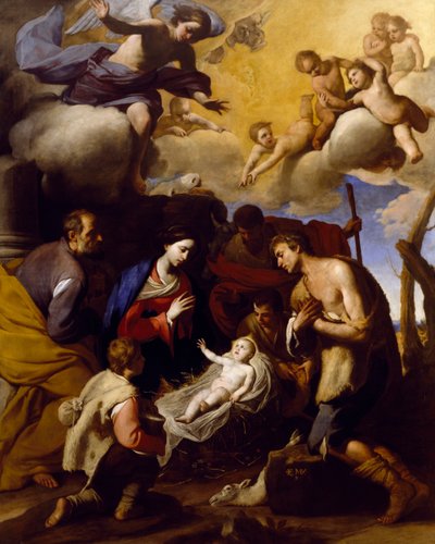 Paimenten palvonta, Massimo Stanzione (1585-1656) tekijältä Massimo Stanzione