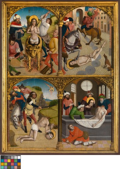 The Legend of St. George, n. 1500-10 (öljy paneelissa) tekijältä Master Bruges