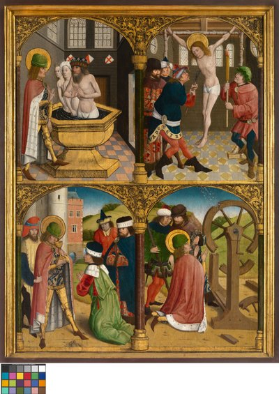 The Legend of St. George, n. 1500-10 (öljy paneelissa) tekijältä Master Bruges