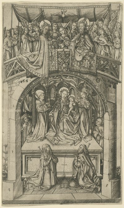 Suuri Einsiedeln Madonna tekijältä Master E.S.