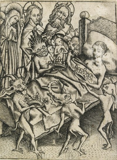Ahneuden kiusaus, 1400-luku tekijältä Master ES