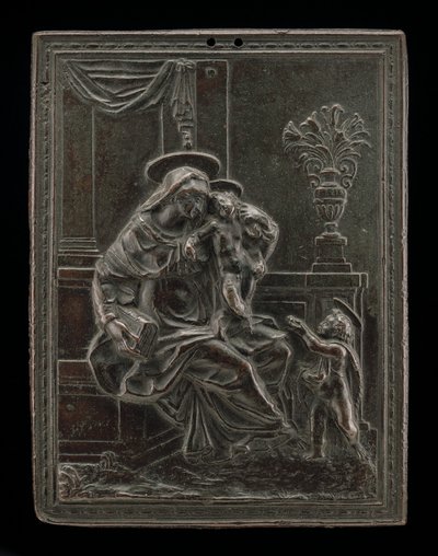 Madonna ja lapsi Pyhän Johannes Kastajan kanssa, luultavasti n. 1600. tekijältä Master F.D.