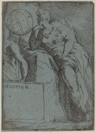 Endymion tekijältä Master F.P. after Parmigianino