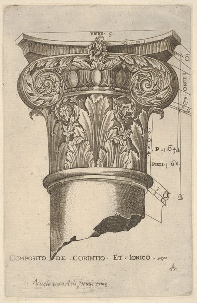 Yhdistelmäpääoma mitoineen, n. 1537. tekijältä Master GA