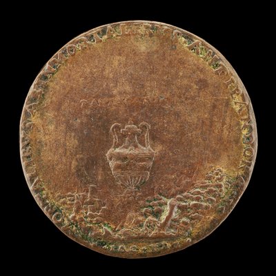 Maljakko maisemassa [käänteinen], 1554. tekijältä Master IAC. URB.