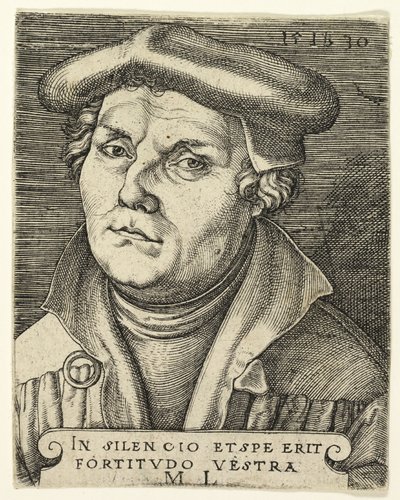Martti Lutherin muotokuva tekijältä Master I.B.