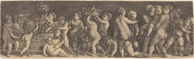 Lapset rypäleiden sadonkorjuu tekijältä Master IB after Raphael