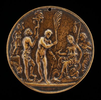 Allegorinen kohtaus - Uhri Dianalle, 1400-luvun toinen puoli. tekijältä Master IO.FF.