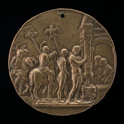Mucius Scaevola, 1400-luvun toinen puoli. tekijältä Master IO.FF.