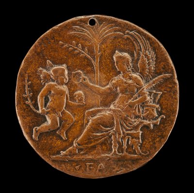 Allegorinen kohtaus [käänteinen], 1500-luku. tekijältä Master I.S.A.