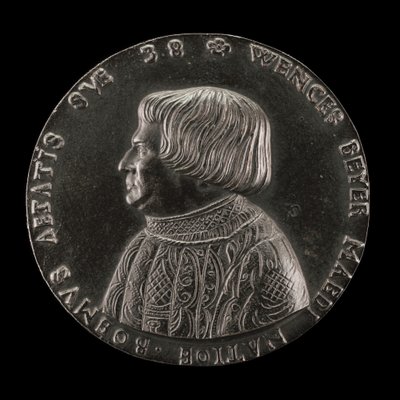 Václav Payer Wenceslaus Beyer, 1488-1537, Böömin valtionlääkäri [kannepuoli], 1526. tekijältä Master M.P.
