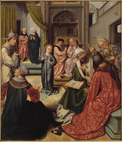 Kristus lääkäreiden joukossa, 1515. tekijältä Master of 1518.