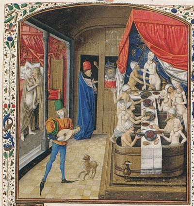 Kylpylä. Valerius Maximuksen, n. 1470, muistoesineiden tosiasioita ja sanontoja tekijältä Master of Anthony of Burgundy