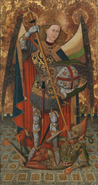 Pyhä Mikael, 1450-1500. tekijältä Master of Belmonte