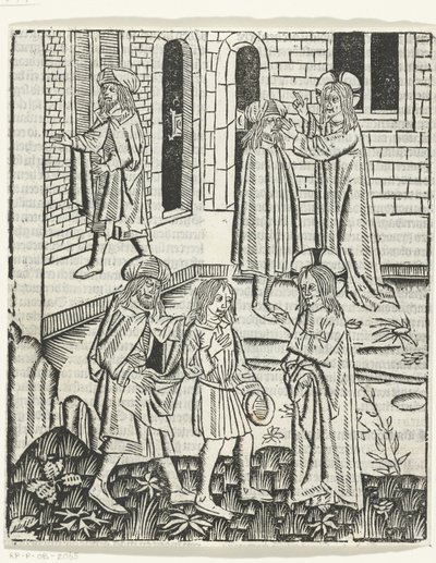Kristus parantaa Betesdan sokean miehen tekijältä Master of Delft (attributed to)