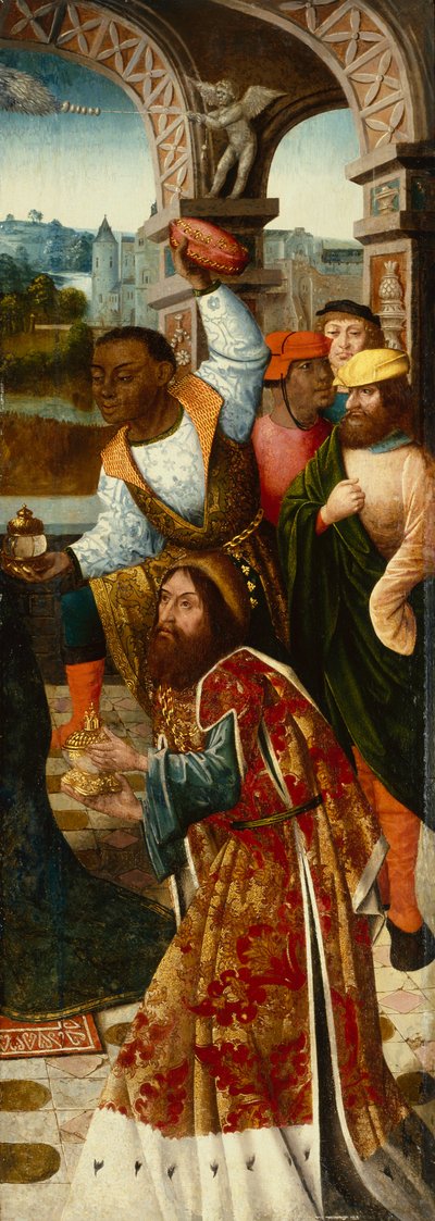 The Adoration of the Magi (öljy paneelissa) tekijältä Master of Delft