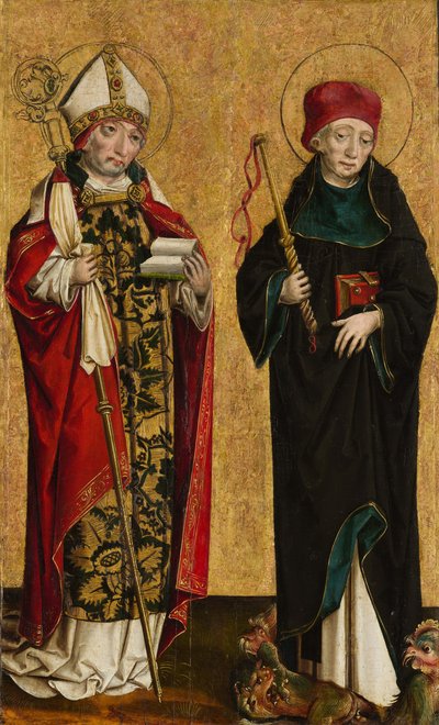 Saint Adalbert ja Saint Procopius, n. 1490-1500. tekijältä Master of Eggenburg
