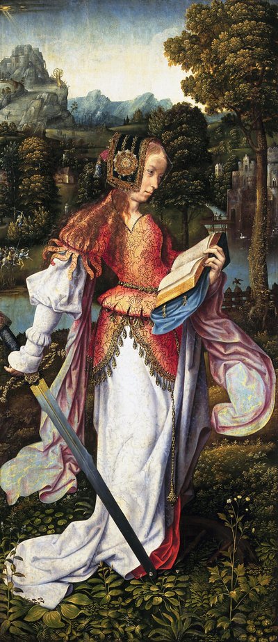 Pyhä Katariina tekijältä Master of Frankfurt