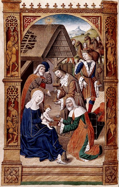 Magien palvonta (pienikokoinen) tekijältä Master of Jacques de Besançon