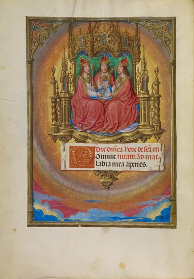 Pyhä Kolminaisuus kruunattuna tekijältä Master of James IV of Scotland