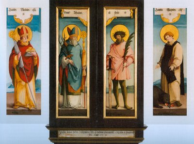 St. Gallenin ehtoollisalttaritaulu tekijältä Master of Messkirch