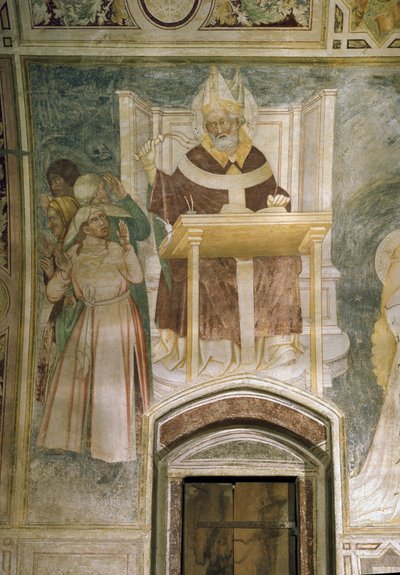 St. Ambrose (Fresko tekijältä Master of Mocchirolo