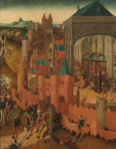 Rhenenin piiritys Jan II van Kleefin Rhenenin valloitus vuonna 1499 tekijältä Master of Rhenen
