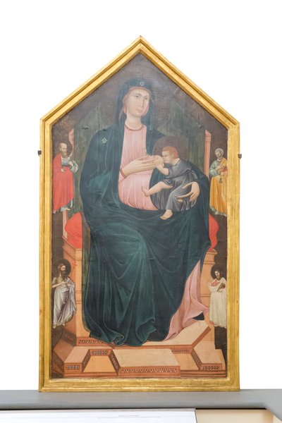 Madonna ja lapsi pyhimysten kanssa, n.1300 (paneeli) tekijältä Master of San Gaggio